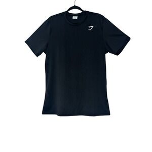Gymshark Mens Black Short Sleeve‎ Athletic T-shirt Size XL Breathable Athleisure